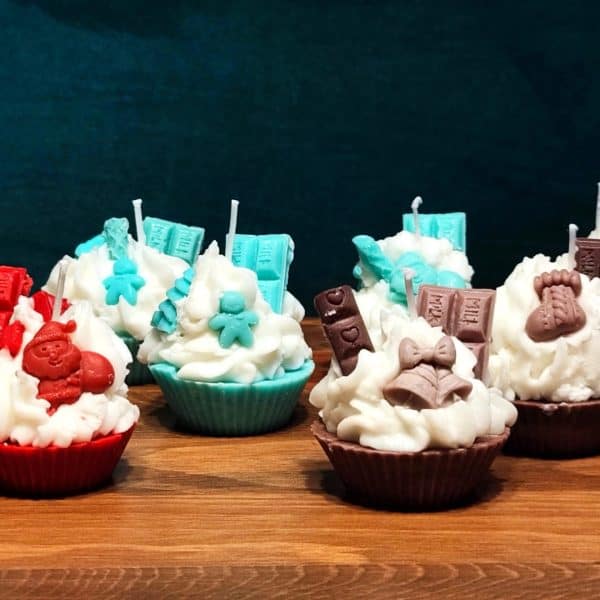 IMG_20241215_163843  Χριστουγεννιάτικα Χειροποίητα Cupcakes από Φυτικό Κερί Σόγιας