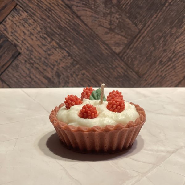 εικόνα_Viber_2025-07-11_00-53-11-471 "Raspberry Dream" - Χειροποίητη Τάρτα από Φυτικό Κερί Σόγιας